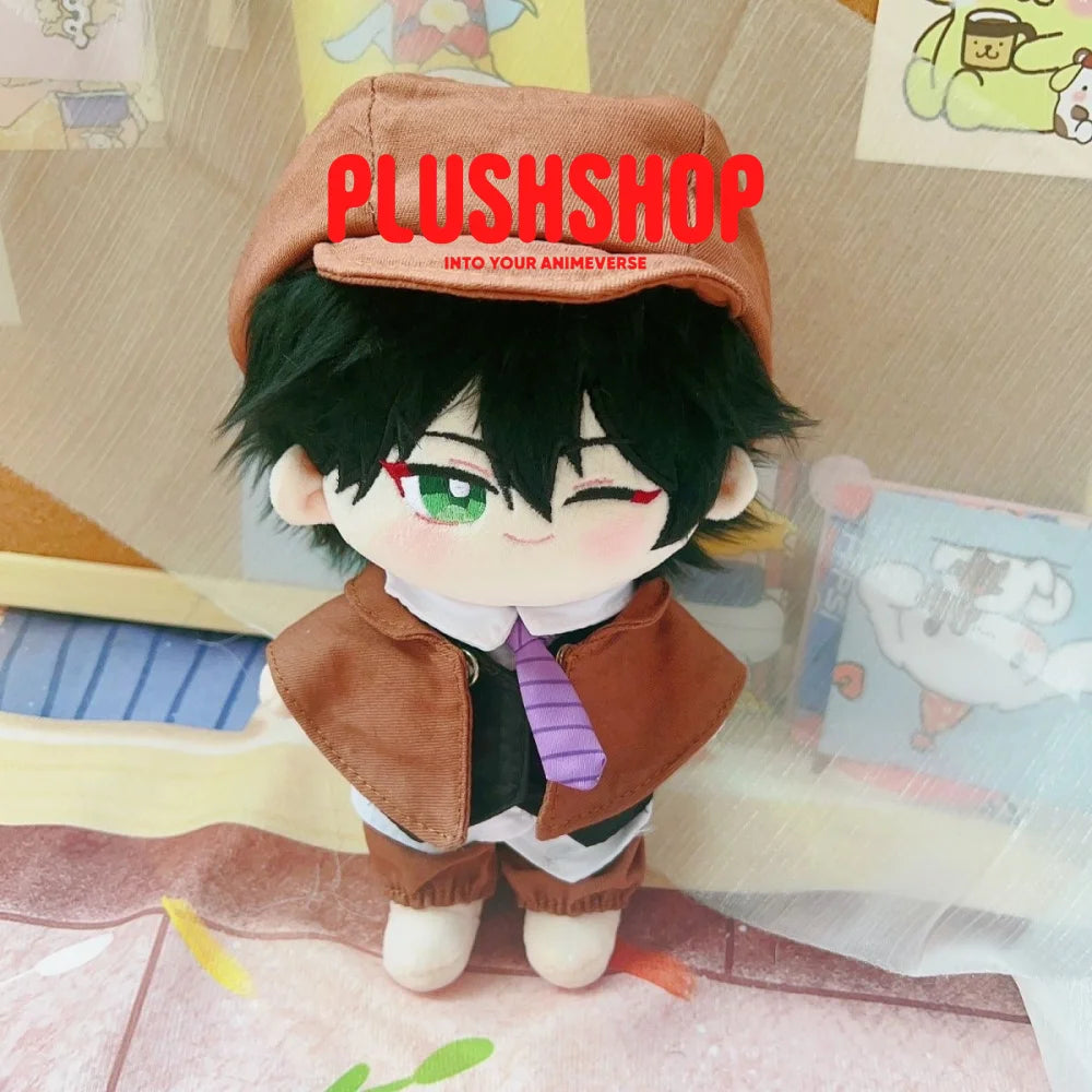 20Cm Bungo Stray Dogs Edogawa Ranpo Stuffed Plushie Outfit Changeable（Pre-Order) Naked