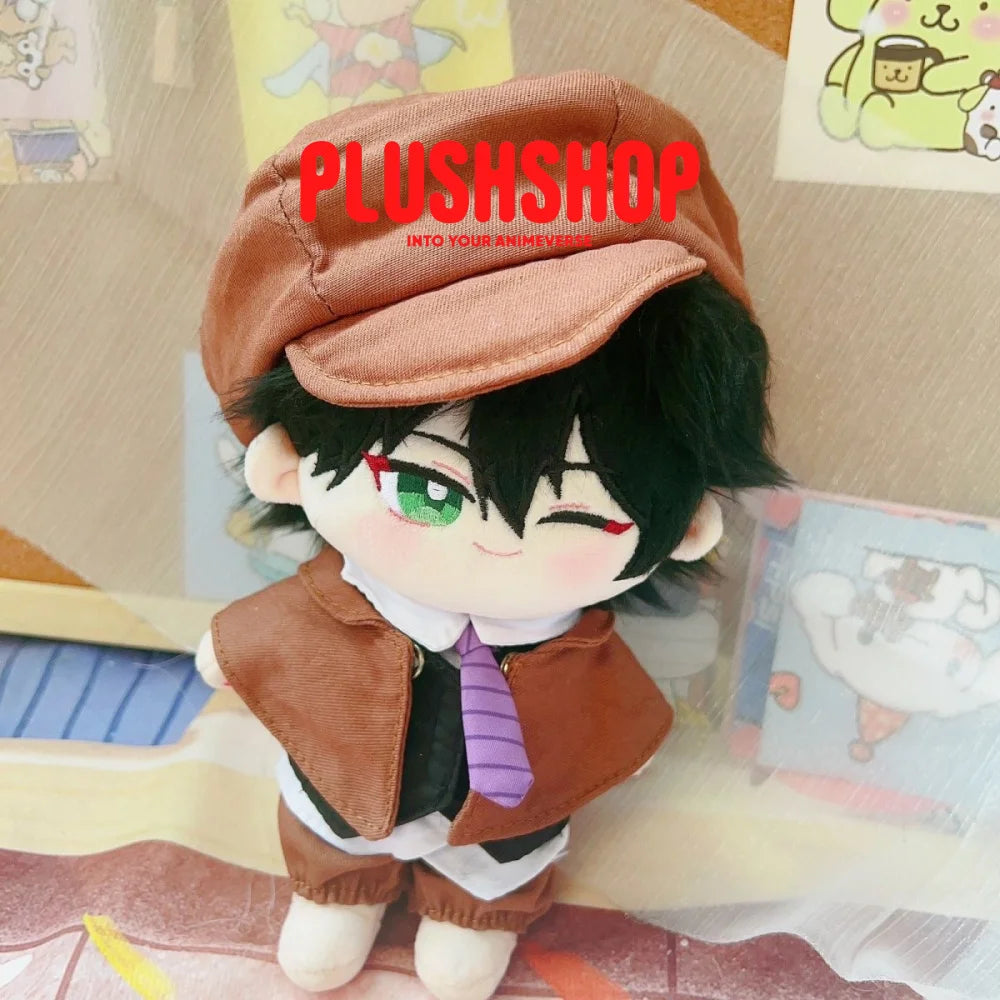 20Cm Bungo Stray Dogs Edogawa Ranpo Stuffed Plushie Outfit Changeable（Pre-Order) 玩偶