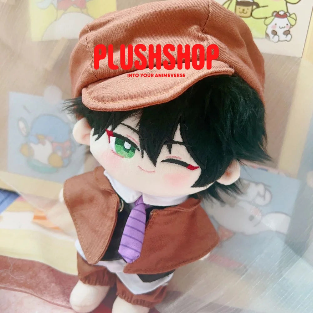 20Cm Bungo Stray Dogs Edogawa Ranpo Stuffed Plushie Outfit Changeable（Pre-Order) 玩偶