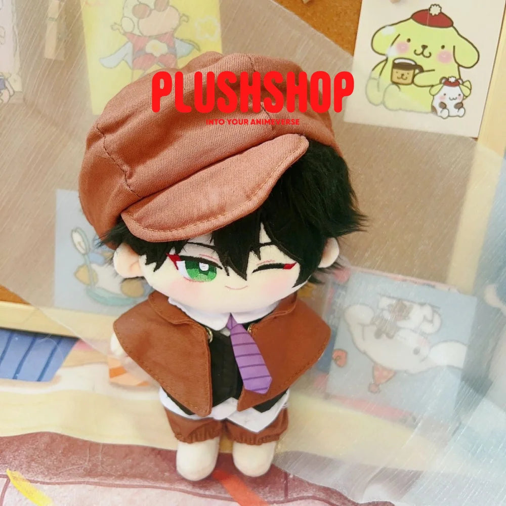 20Cm Bungo Stray Dogs Edogawa Ranpo Stuffed Plushie Outfit Changeable（Pre-Order) 玩偶