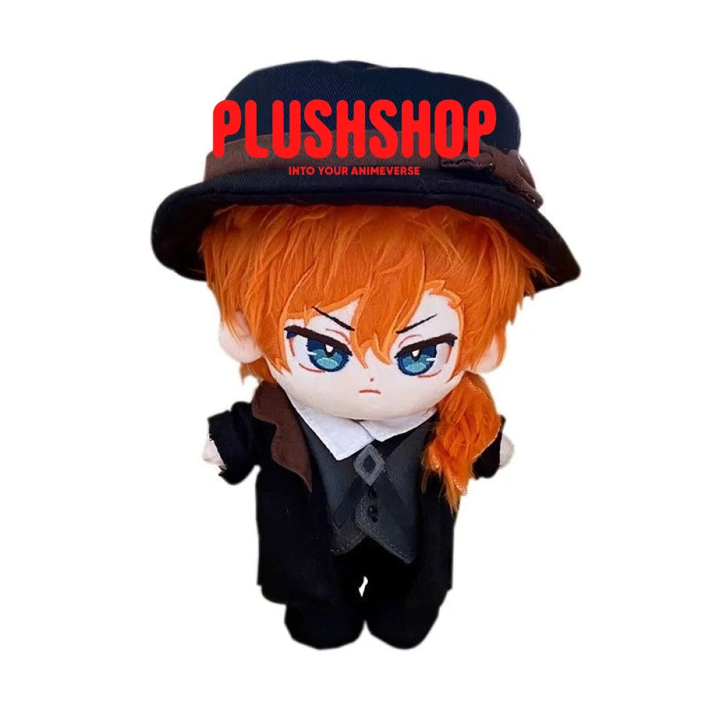 20Cm Bungo Stray Dogs Dazai Osamu &amp; Nakahara Chuuya Stuffed Plushie Outfit Changeable