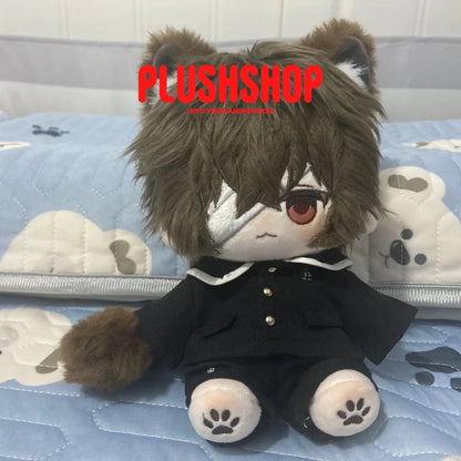 20Cm Bungo Stray Dogs Dazai Osamu Cat Stuffed Plushie Outfit Changeable Naked Doll With Bnoe And