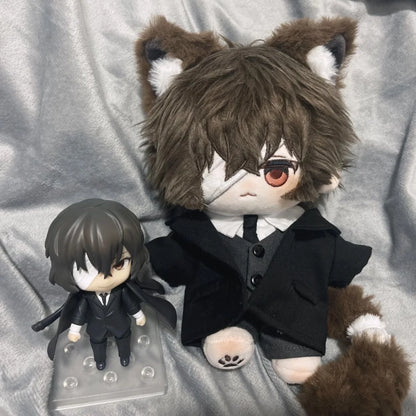 20Cm Bungo Stray Dogs Dazai Osamu Cat Stuffed Plushie Outfit Changeable