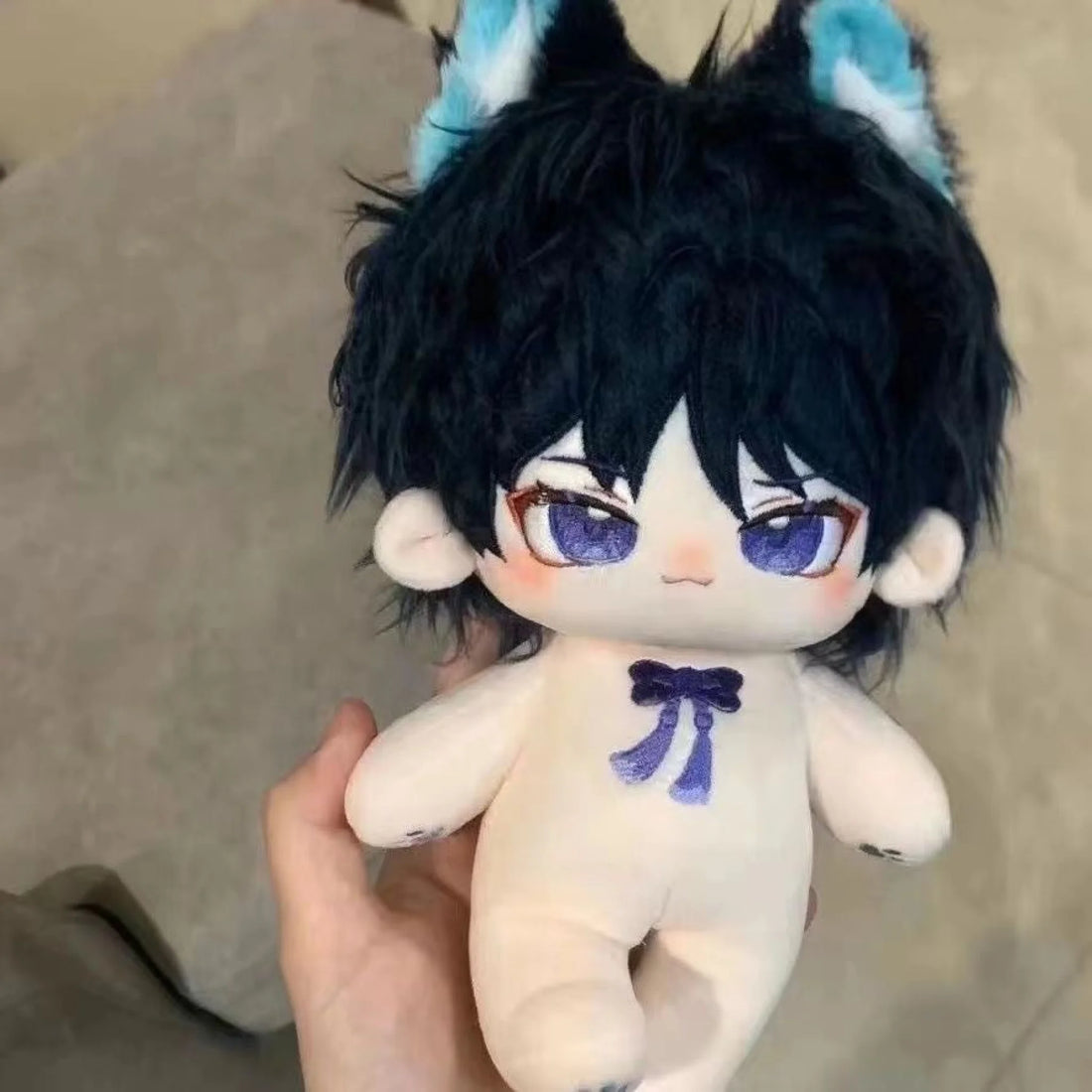 20Cm Genshin Impact Scaramouche Cotton Doll Plushie With Random Outfit