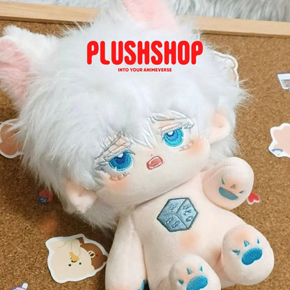 20Cm Jujutsu Kaisen Gojo Satoru Cotton Doll Stuffed Plushie Outfit Changeable 玩偶