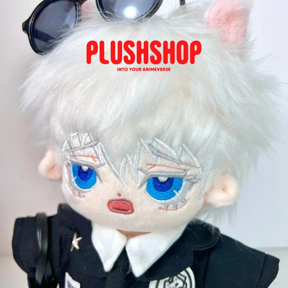 20Cm Jujutsu Kaisen Gojo Satoru Cotton Doll Stuffed Plushie Outfit Changeable 玩偶