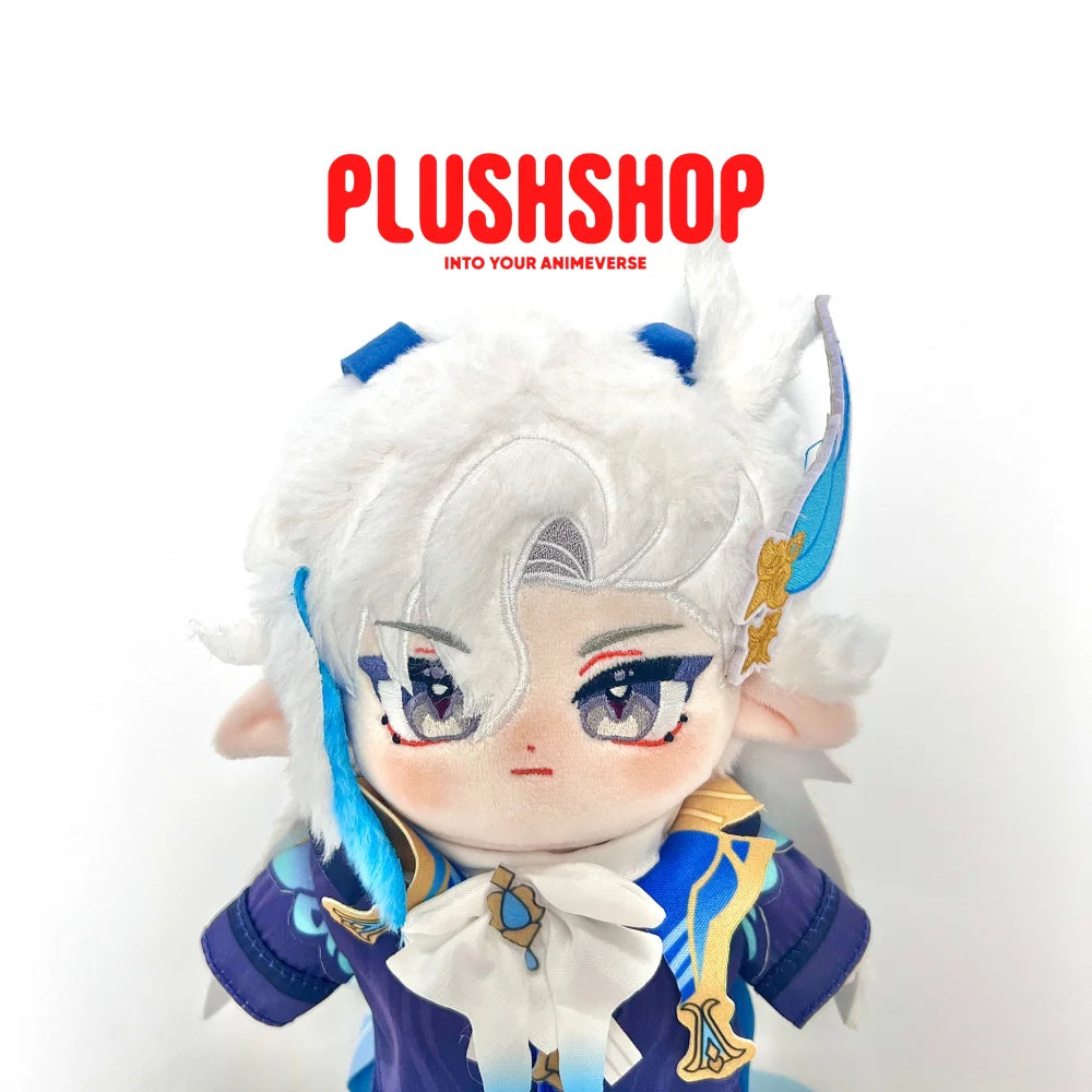 20Cm Genshin Impact Neuvillette Plush Cute Doll Outfit Changeable 玩偶