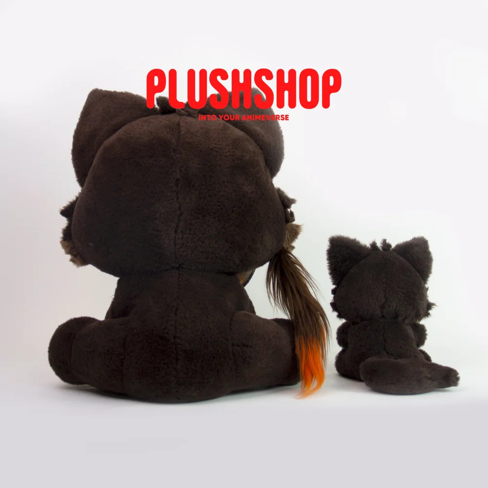 In Stock22/45Cm Genshin Cat Zhongli Plush Zhonglimeow Cute Puppet