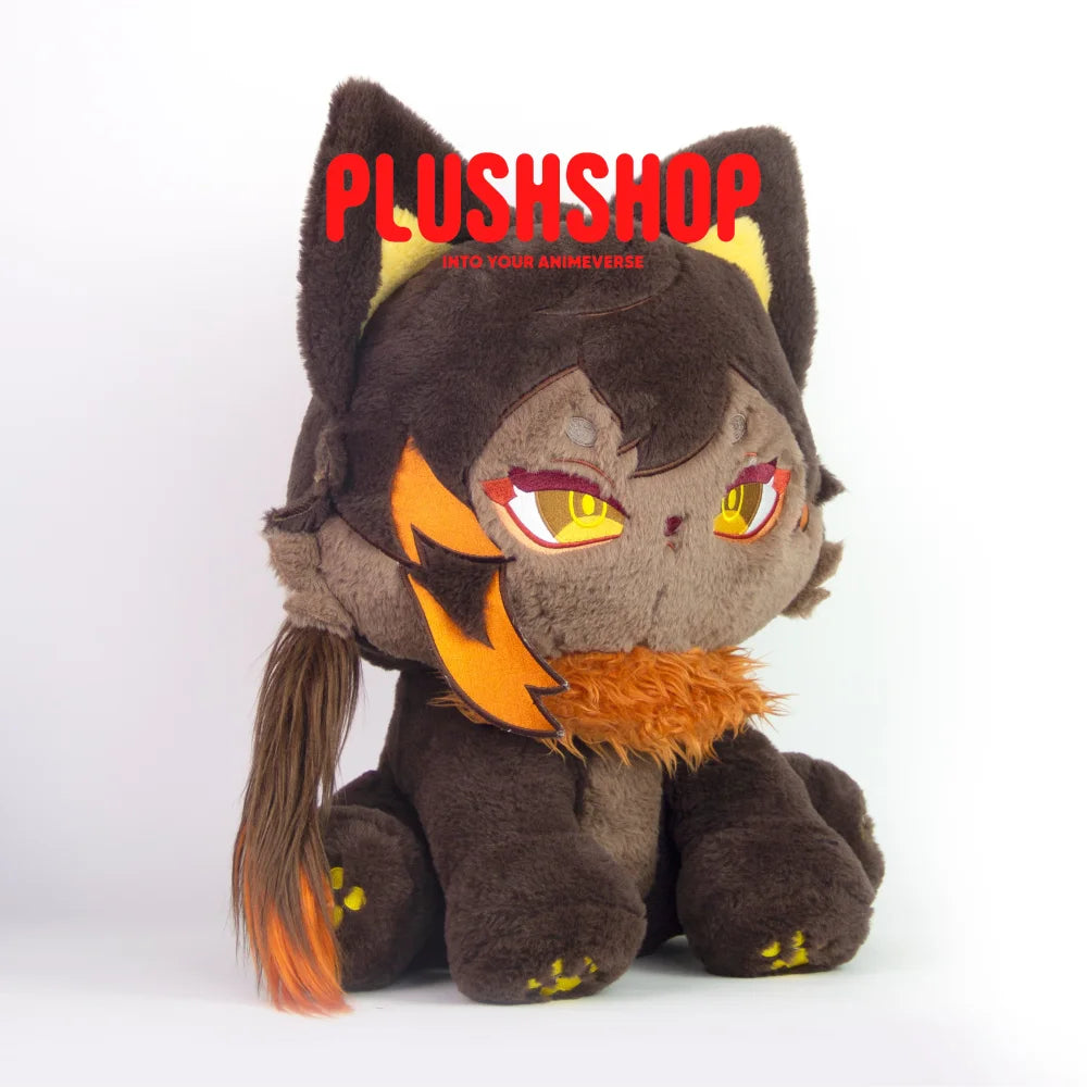 In Stock22/45Cm Genshin Cat Zhongli Plush Zhonglimeow Cute Puppet