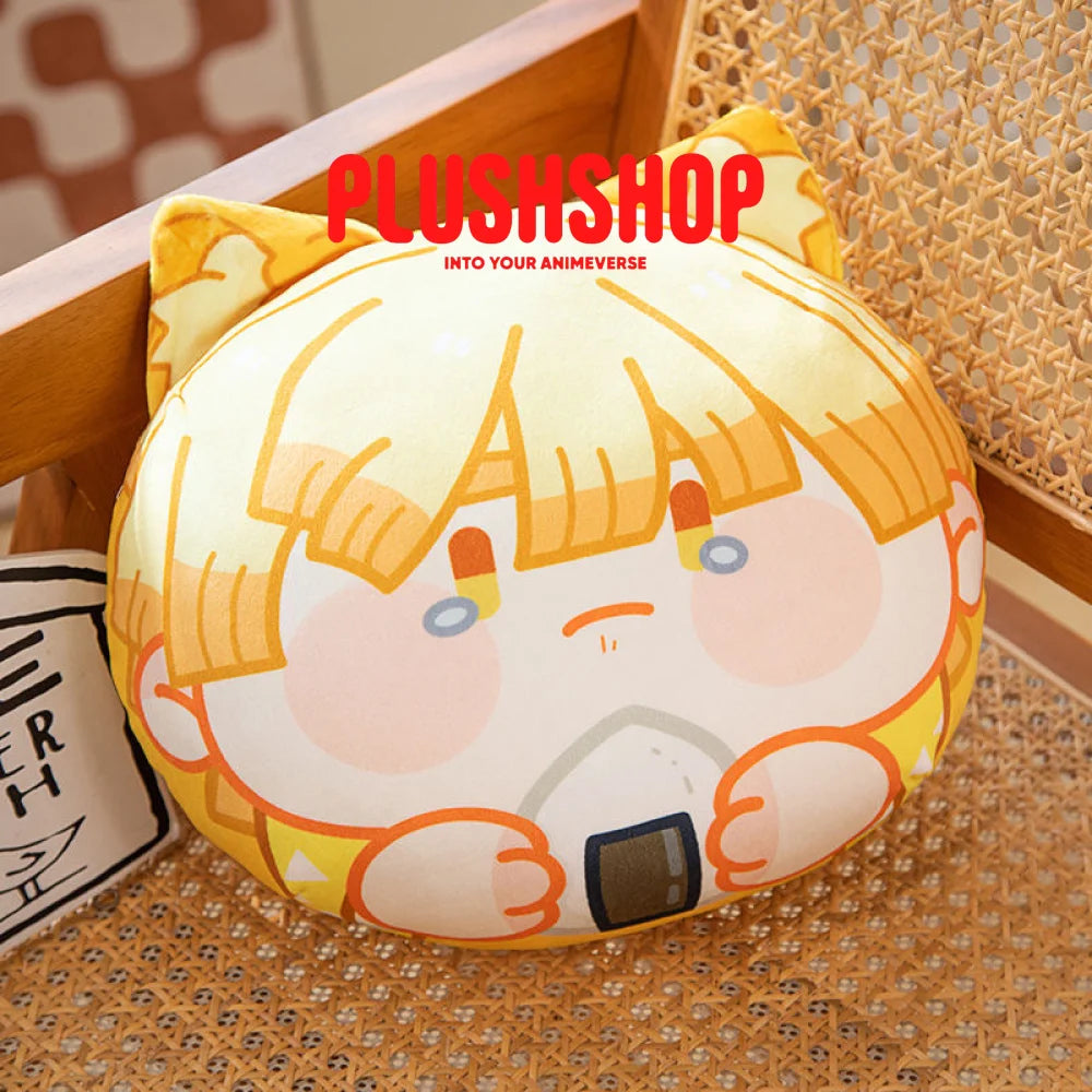 35Cm Demon Slayer Cute Pillow Plush Gift Agatsuma Zenitsu 抱枕