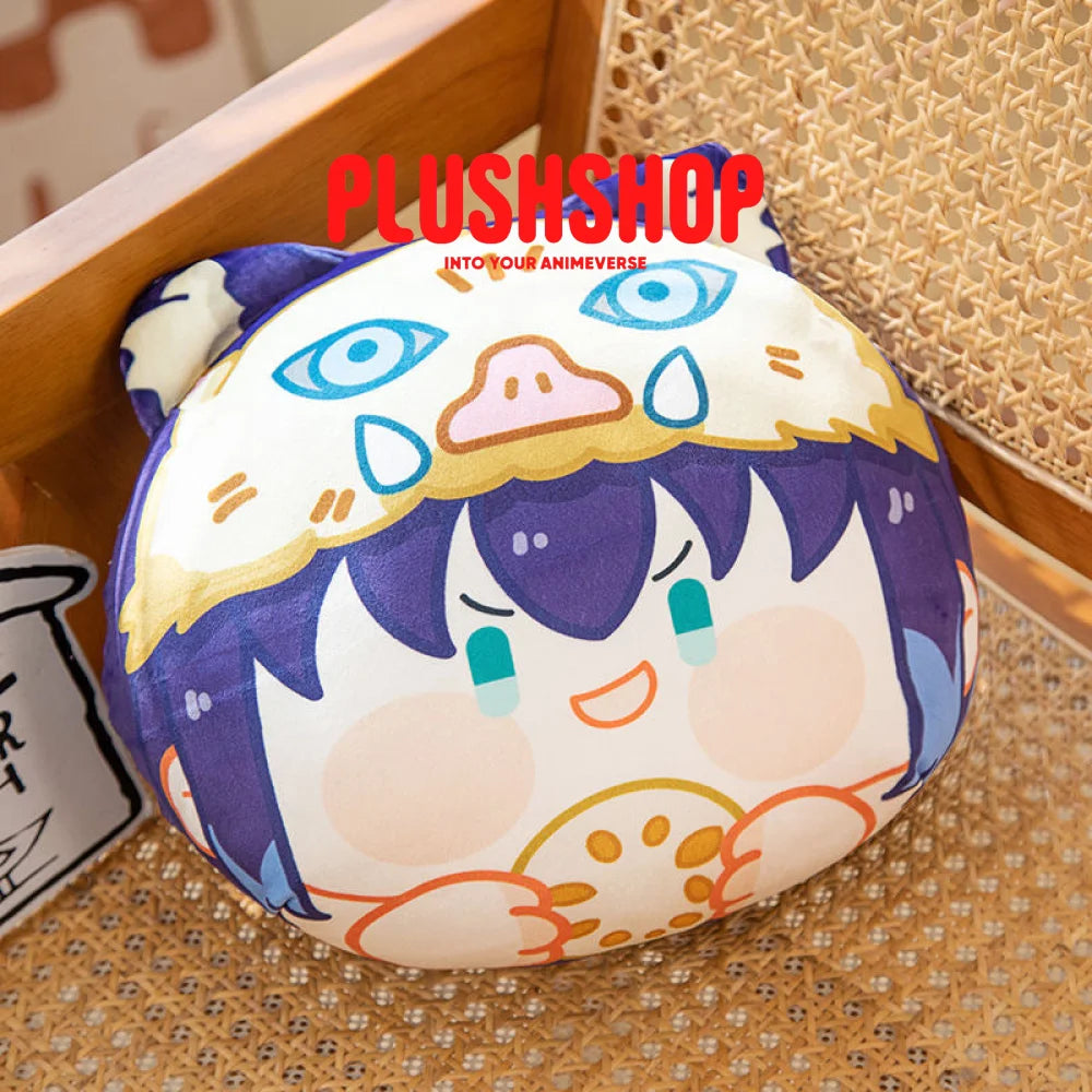 35Cm Demon Slayer Cute Pillow Plush Gift Hashibira Inosuke 抱枕