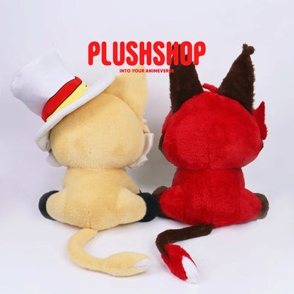 45Cm Alastor &amp; Lucifer Meow Combo Pack Hazbin Hotel 玩偶