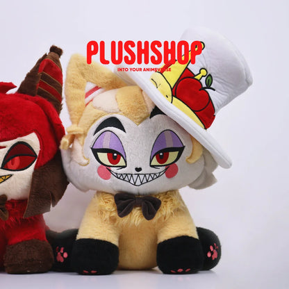 45Cm Alastor &amp; Lucifer Meow Combo Pack Hazbin Hotel 玩偶