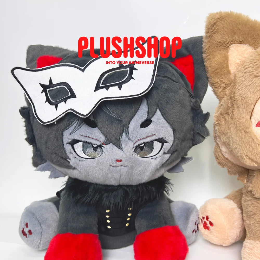 45Cm Persona 5 Goromeow &amp; Jokermeow Plushie Combo Pack(Pre-Order) 玩偶