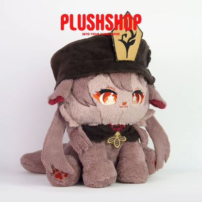 45Cm Genshin Cat Hutao Plush Hutaomeow Cute Puppet With Detachable Hat(Pre-Order)