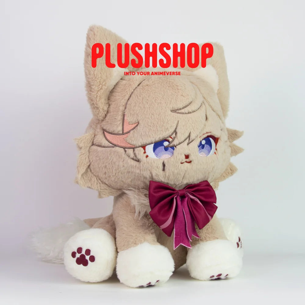 45Cm Genshin Lyney Plush Lyneymeow Cute Puppet With Detachable Hat (Ship Within 15 Days)