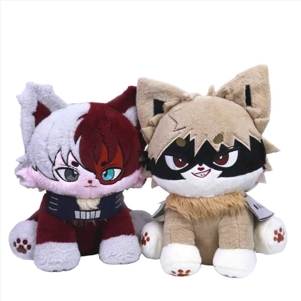 45Cm Shoto &amp; Bakugo Meow Combo Pack Mha 玩偶