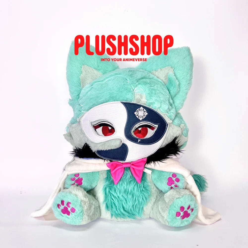 45Cm Genshin Webtoon Dottore Plush Webttoremeow Cute Puppet (Pre-Order) +Fatui Harbinger Cloak 玩偶