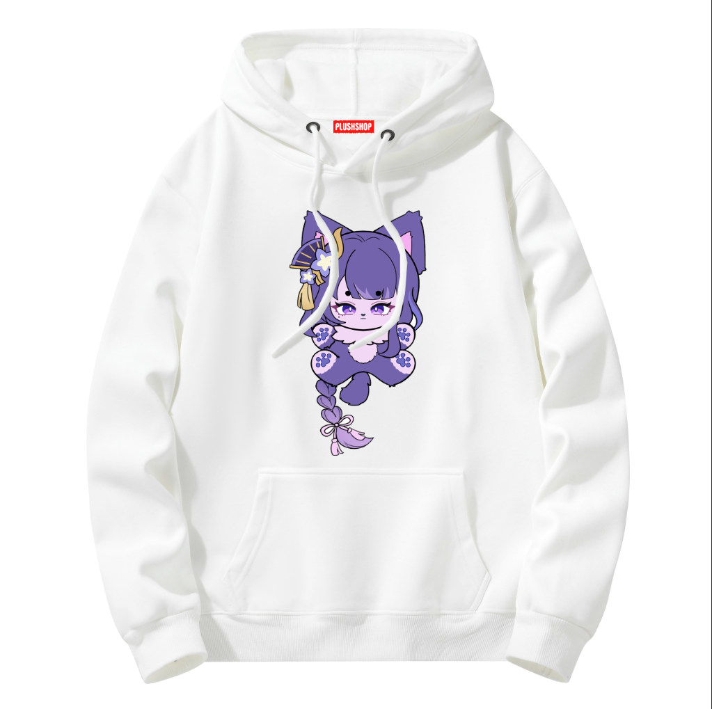 Raiden Meow Creative Hoodie/T-Shirt Genshin Hoodie / S 衣服