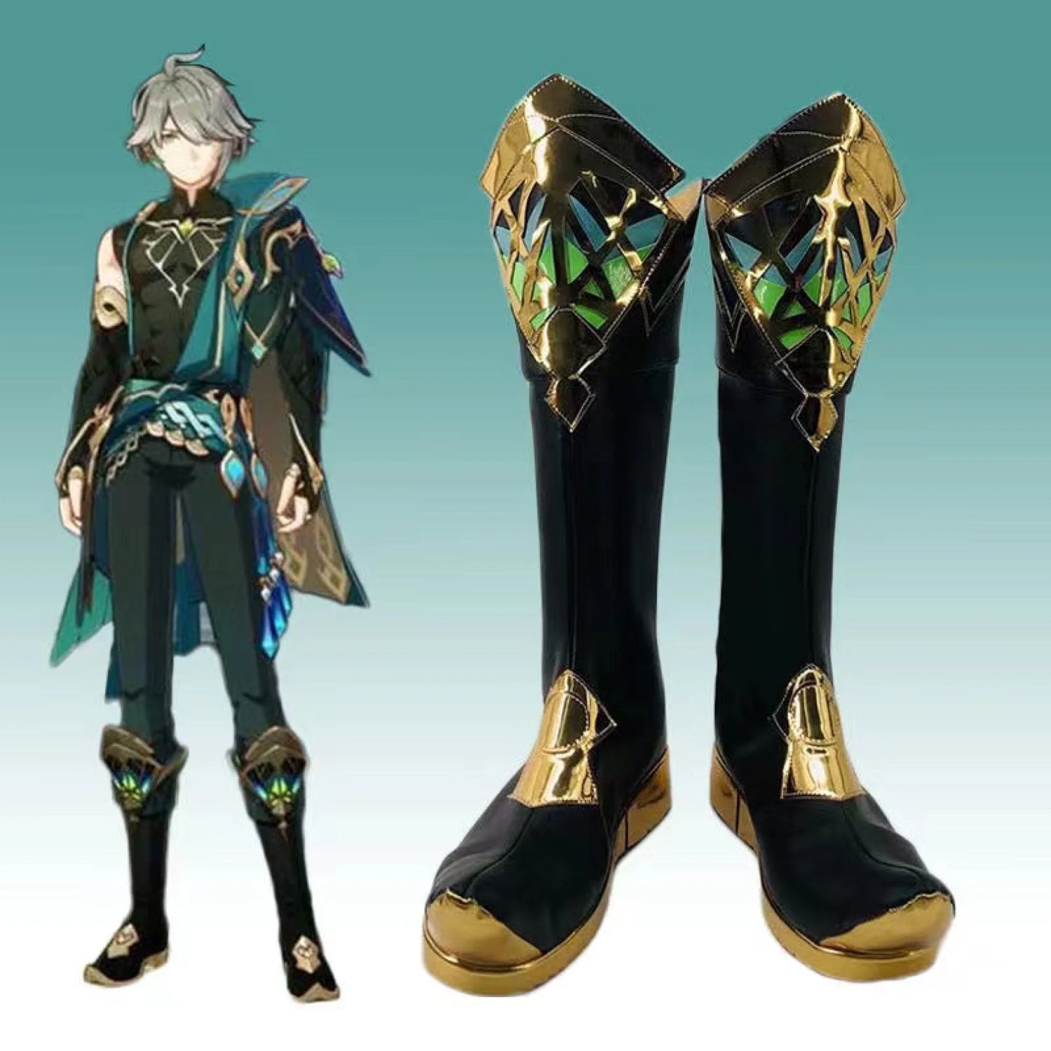 Genshin Impact Alhaitham Cosplay Shoes