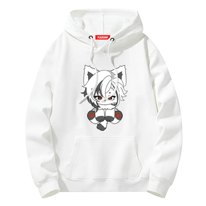 Arlecchino Meow Creative Hoodie Genshin / M 衣服