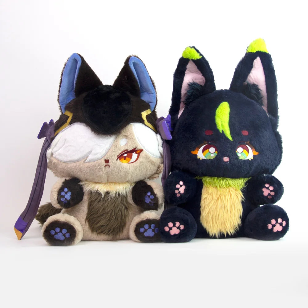 In Stockgenshin Impact Cynomeow &amp; Tighnarimeow Plushie Combo Pack 45Cm Cynomeow+45Cm