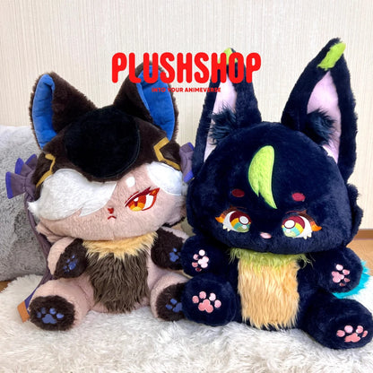 Genshin Impact Cynomeow &amp; Tighnarimeow Plushie Combo Pack(Pre Order Ship Within 20 Days) 45Cm