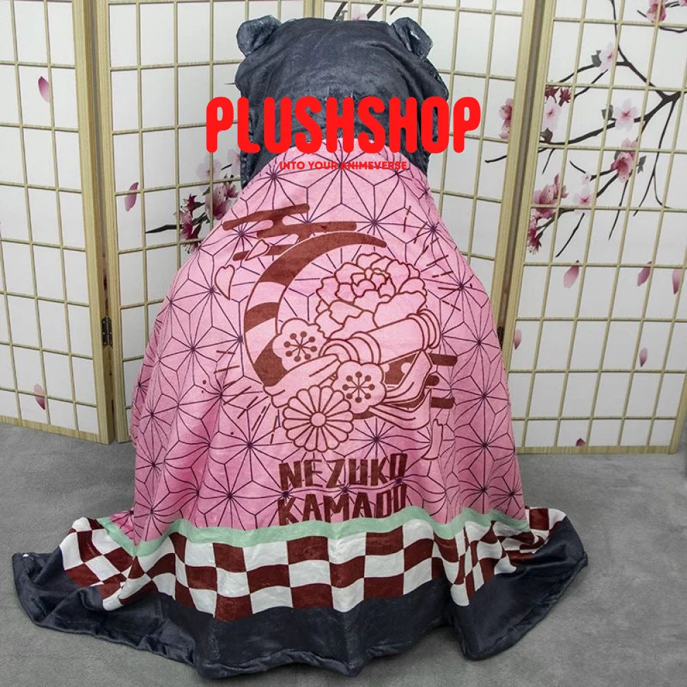 Demon Slayer Blanket With Hat Tanjirou Giyuu