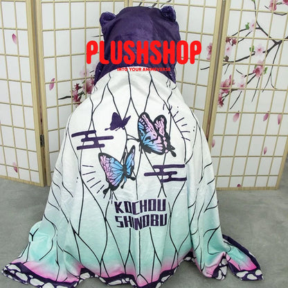 Demon Slayer Blanket With Hat Tanjirou Giyuu