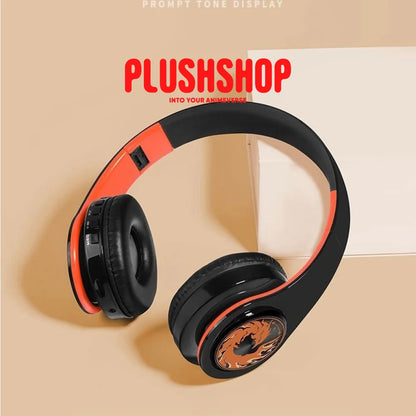 Genshin Diluc Headphone Earphone Wireless With Microphone Hifi Stereo Foldable Lightweight Headset