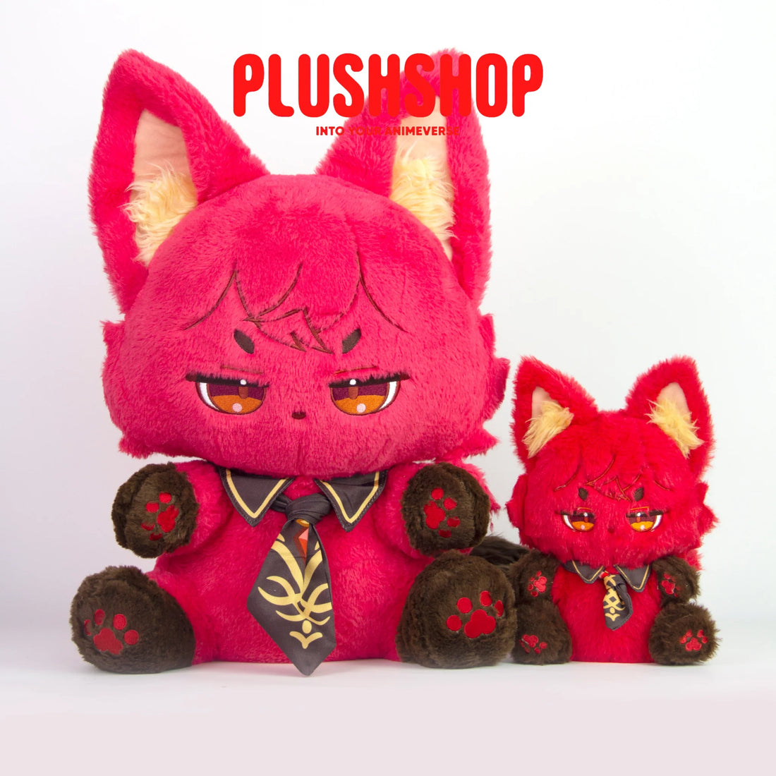In Stock45Cm Genshin Cat Diluc Plush Cute Puppet 45Cm+22Cm