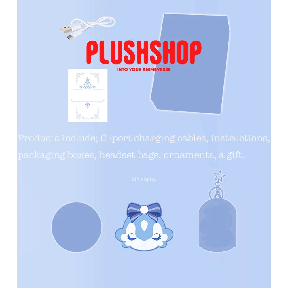 Genshin Furina Cute Bluetooth Earphone Wireless Earbud 5.3 Headphones (Pre-Order) 耳机