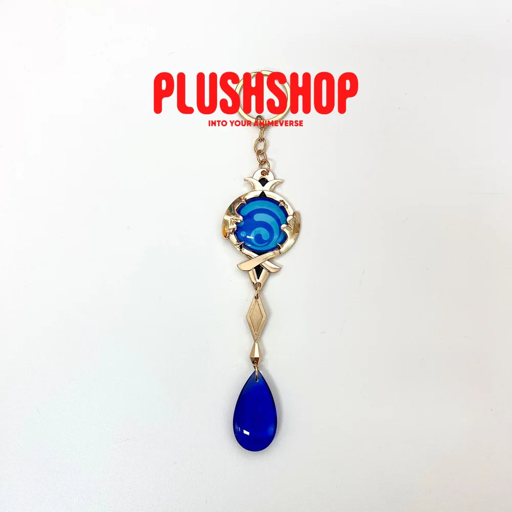 Genshin Impact Character Furina Vision Keychain Brooch Necklace 钥匙扣