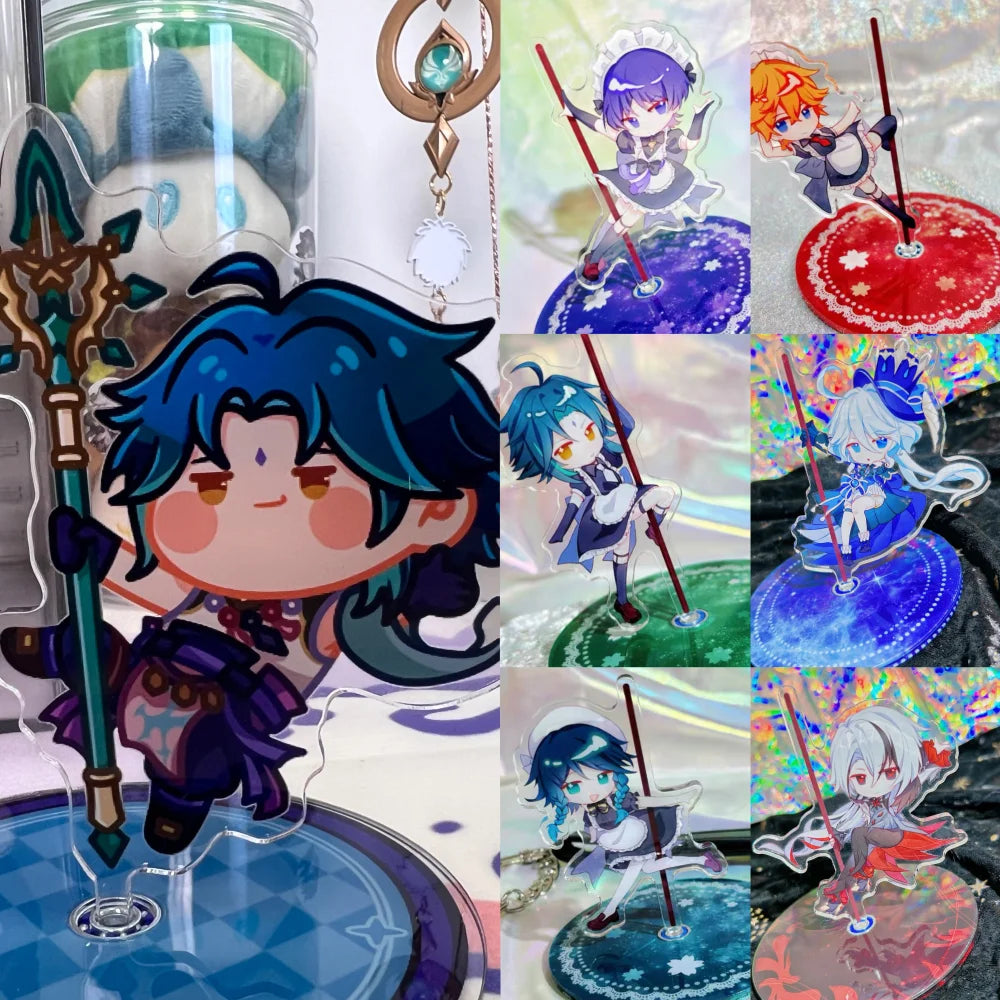 Genshin Impact Characters Rotating Acrylic Standee