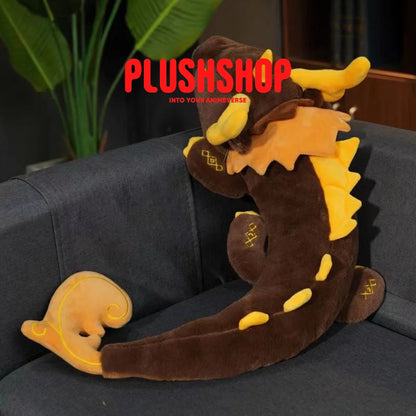 Genshin Impact &amp;Honkai Starrail Characters Zhongli Danheng Themed Dragon-Shaped Pillow