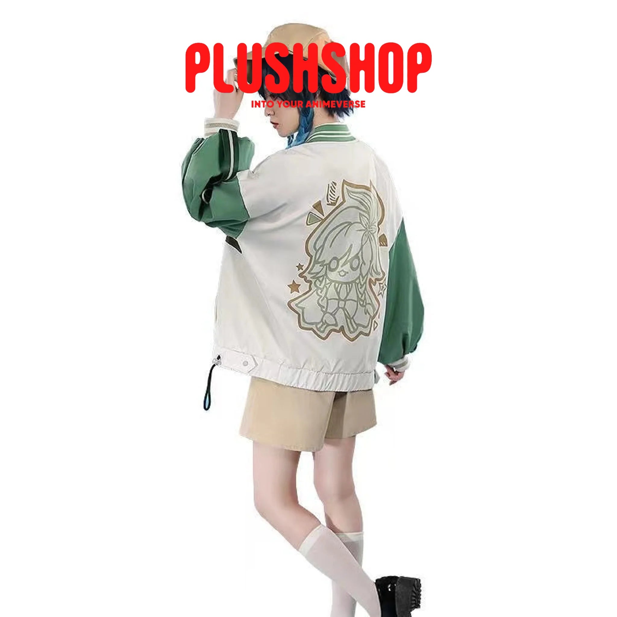 Genshin Impact Venti Theme Costume Cosplay Casual Wearing Outfit