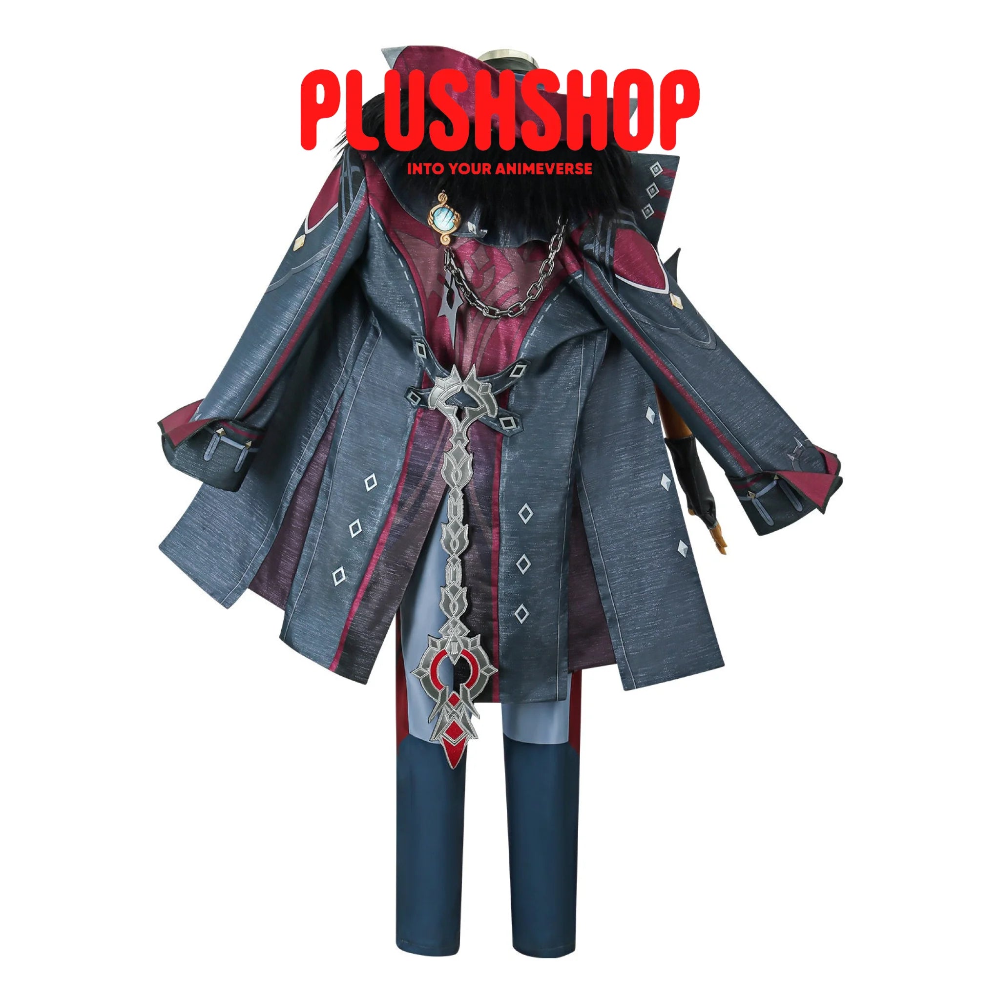 Genshin Impact Wriothesley Cosplay Outfit Clohes Wig Cosplay 套装