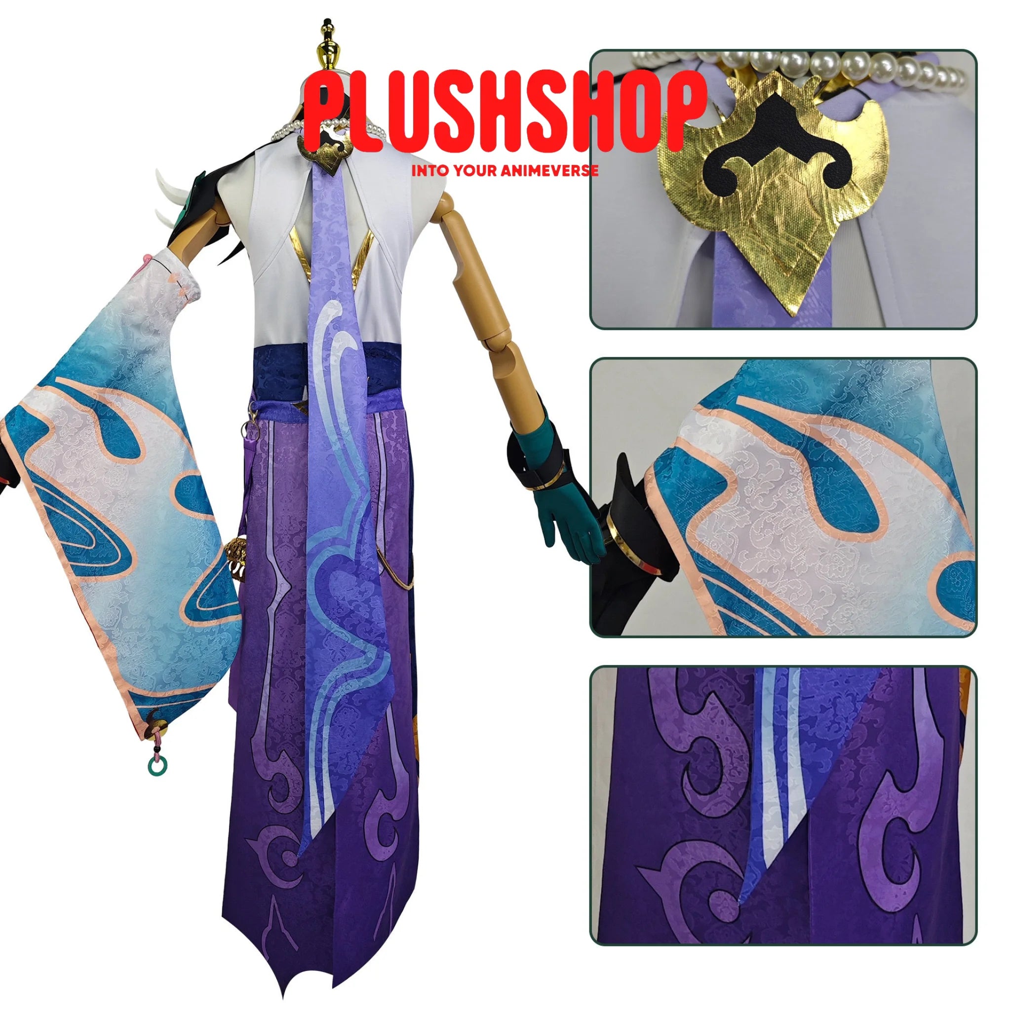 Genshin Impact Xiao Cosplay Costume Full Set Cosplay 套装