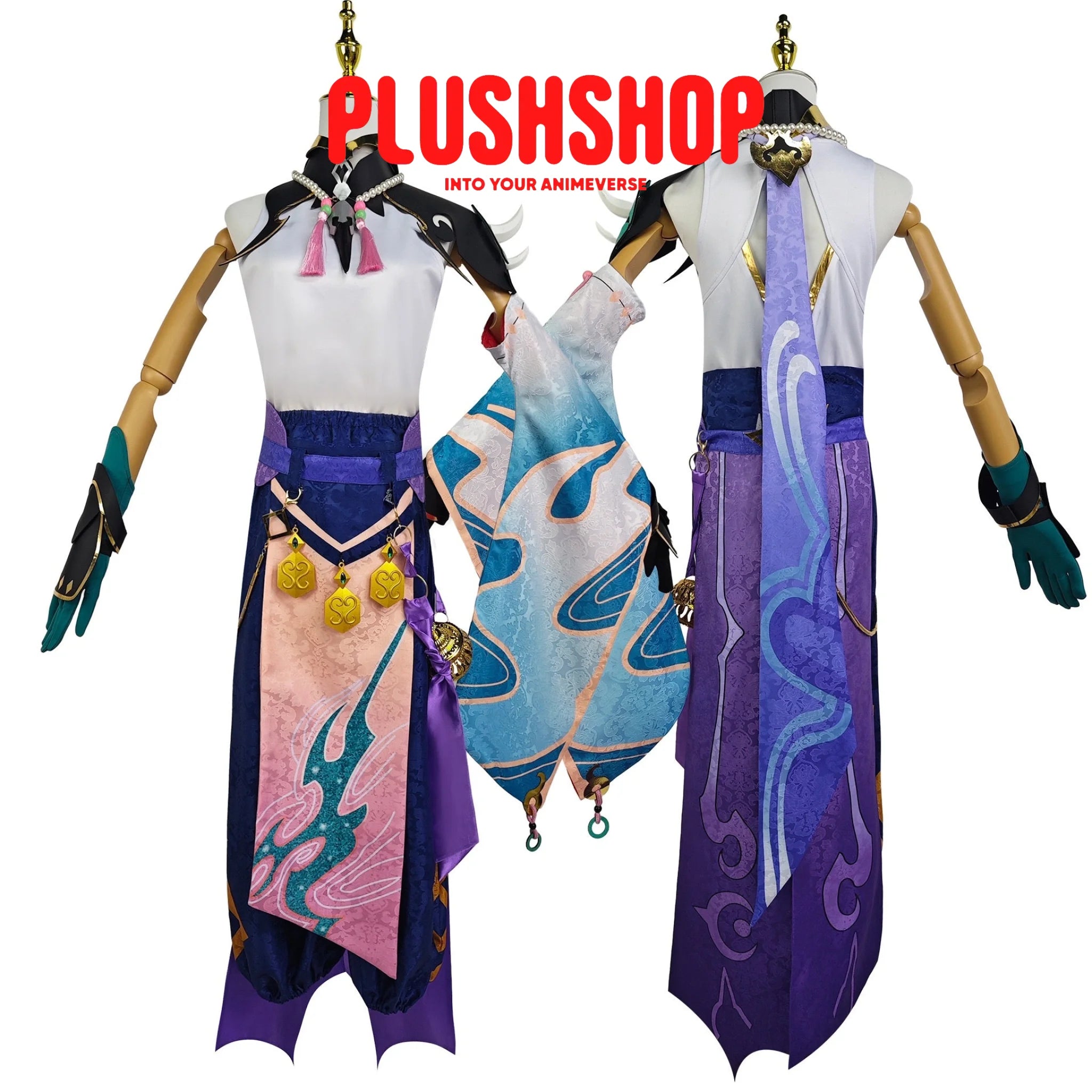 Genshin Impact Xiao Cosplay Costume Full Set Cosplay 套装