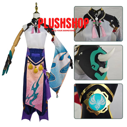 Genshin Impact Xiao Cosplay Costume Full Set Cosplay 套装