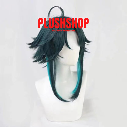 Genshin Impact Xiao Cosplay Wig Ponytail Included