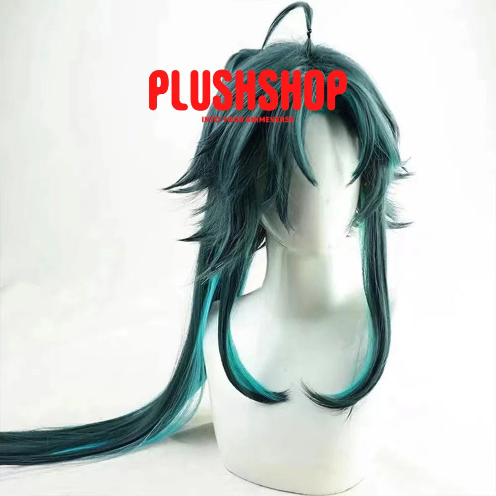 Genshin Impact Xiao Cosplay Wig Ponytail Included