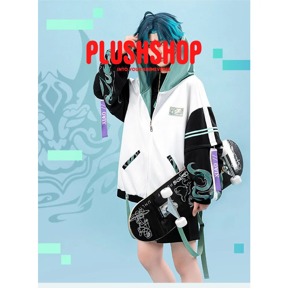 Genshin Impact Xiao&amp;Wanderer Theme Costume Cosplay Casual Wearing Outfit Coat(Pre-Order Ship Within