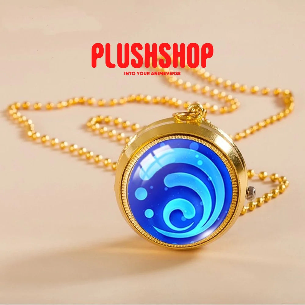 Genshin Sumeru Vision Pendant Metal Pocket Watch Necklace