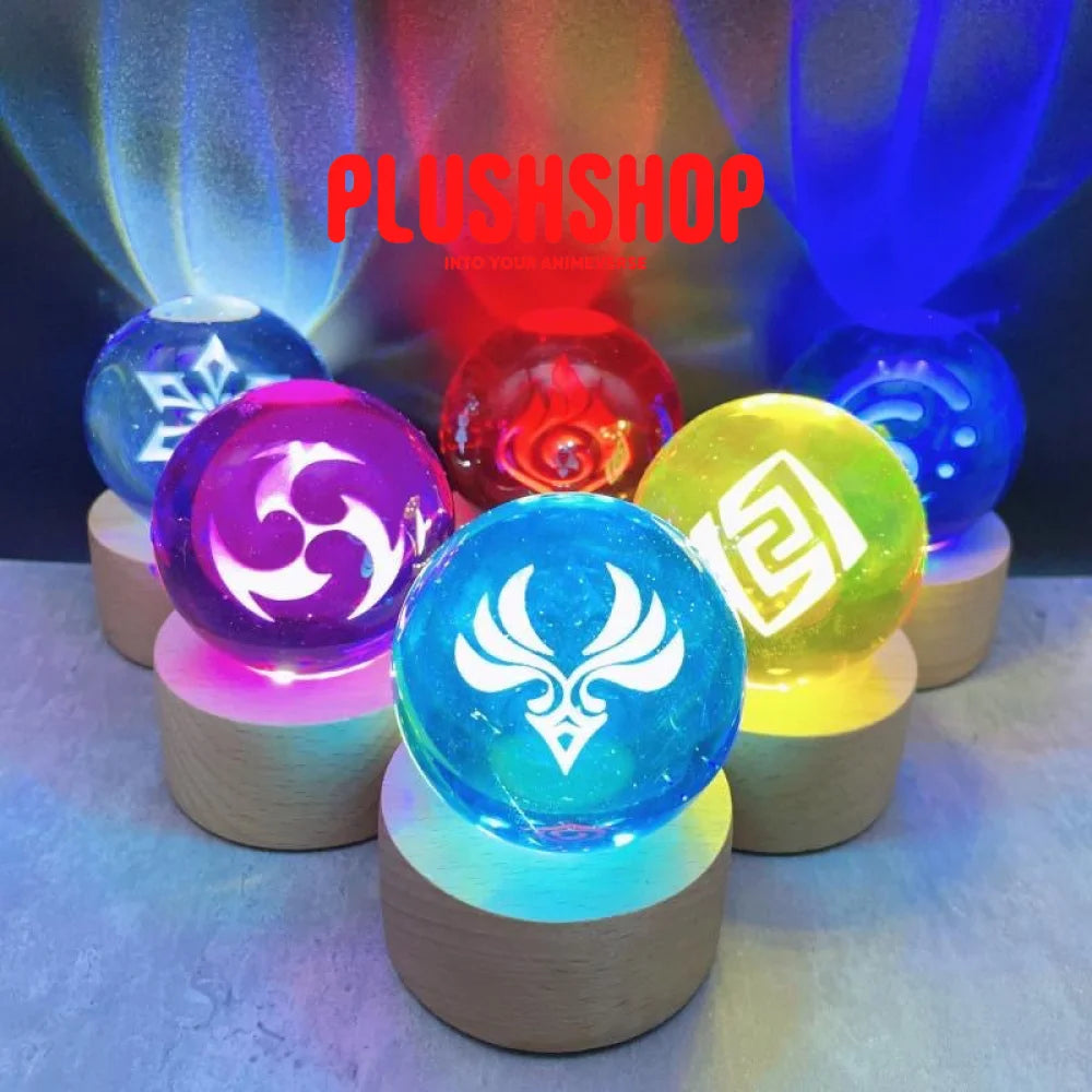 Genshin Visions Glowing Crystal Ball Lights Toy 玩具/游戏