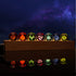 Genshin Visions Luminous Starry Crystal Ball Light Toy 7Pcs+1 Wood Base