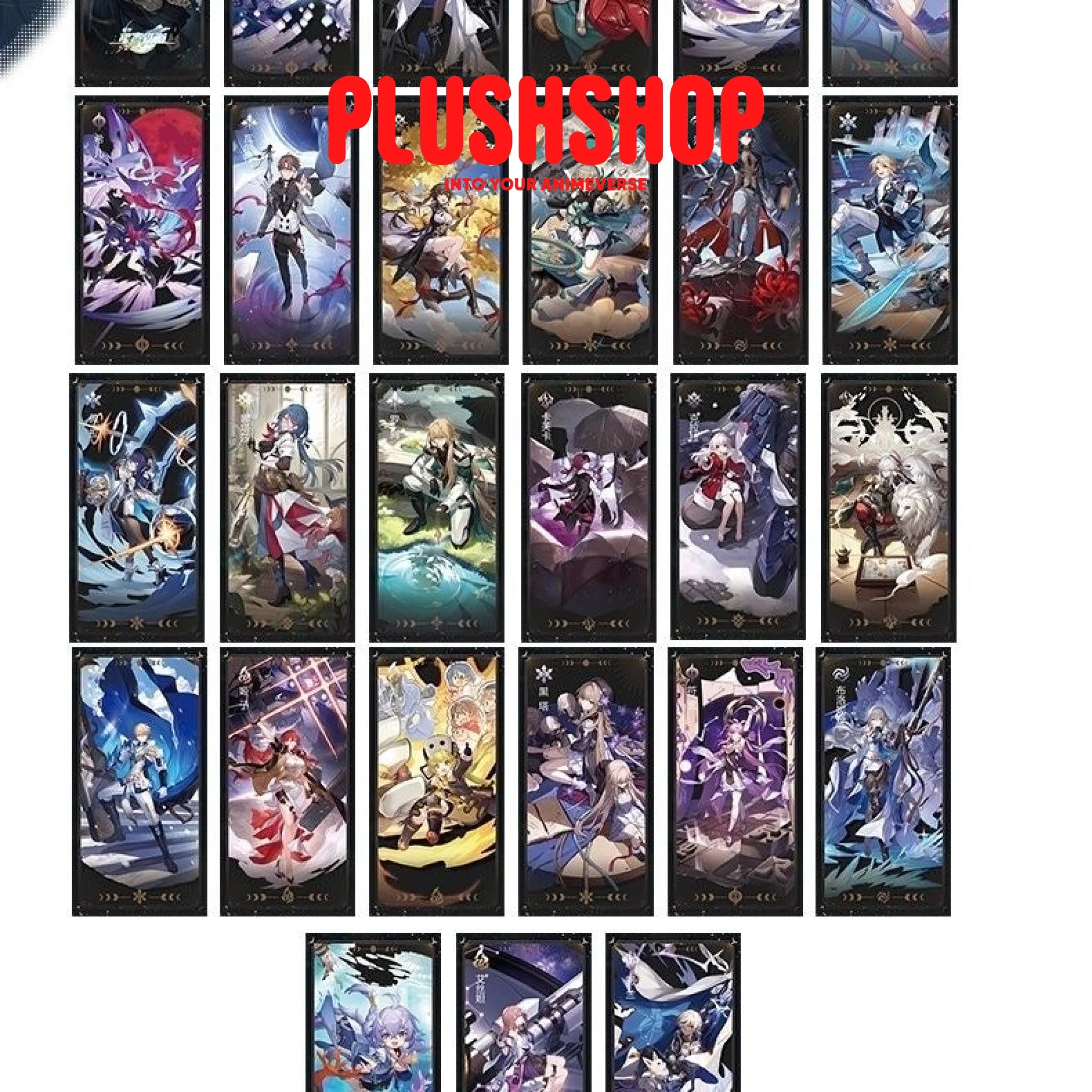 Honkai Starrail 27Pcs Character Cards For Collection Or Tabletop Game