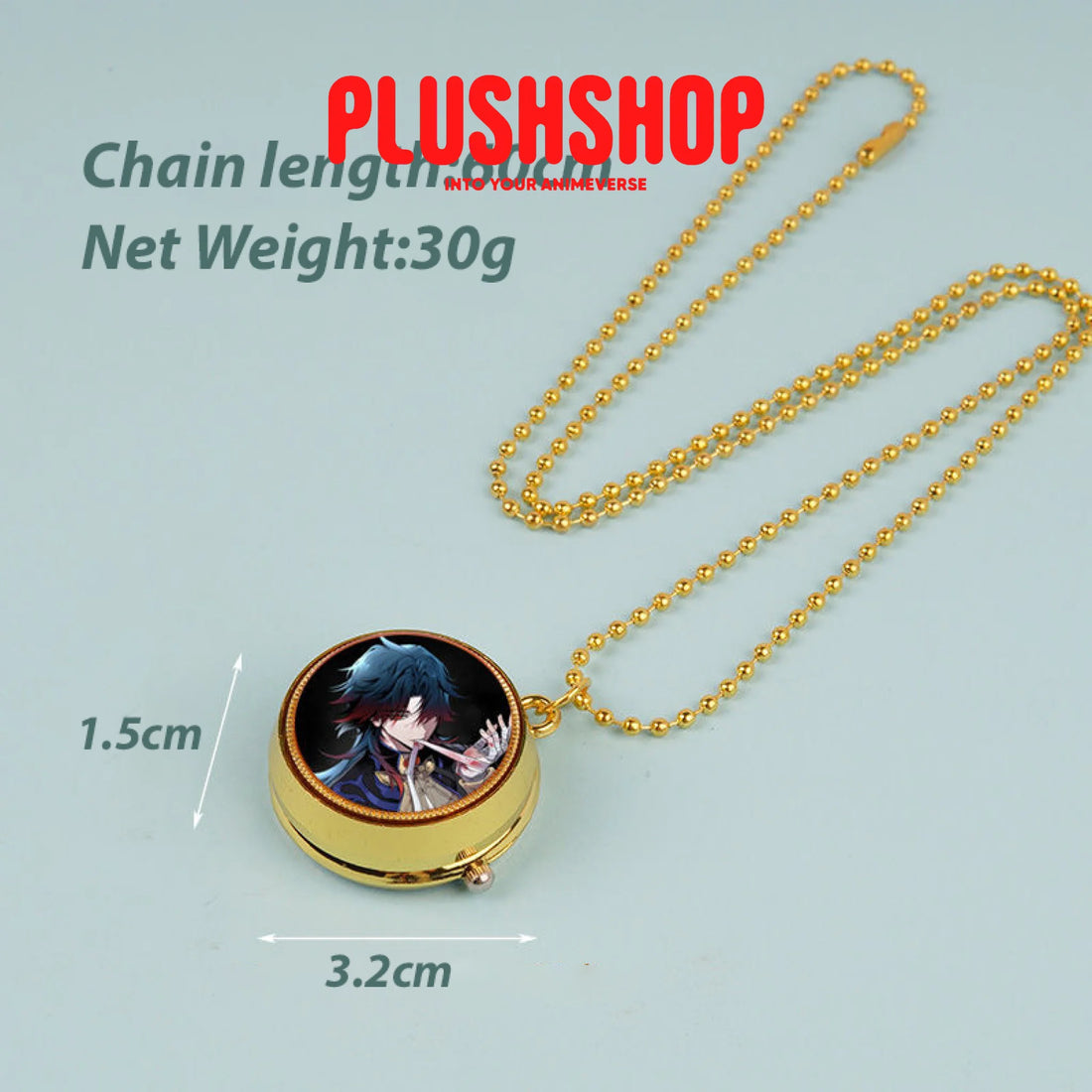 Honkai Starrail Characters Pendant Metal Pocket Watch Necklace