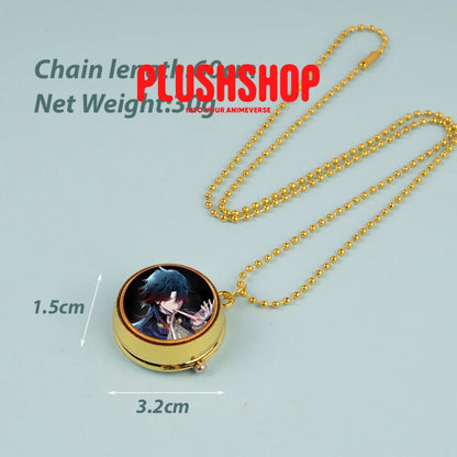 Honkai Starrail Characters Pendant Metal Pocket Watch Necklace