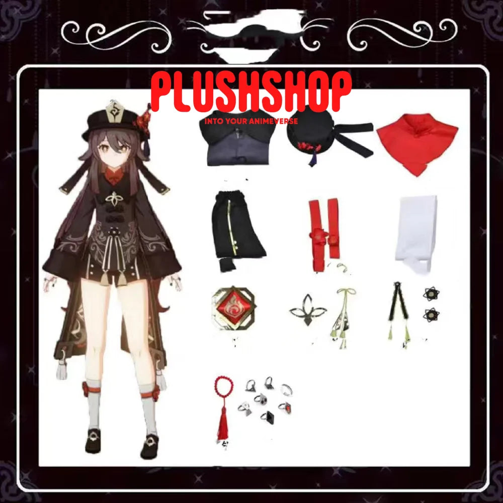 Genshin Impact Hutao Cosplay Costume Full Set